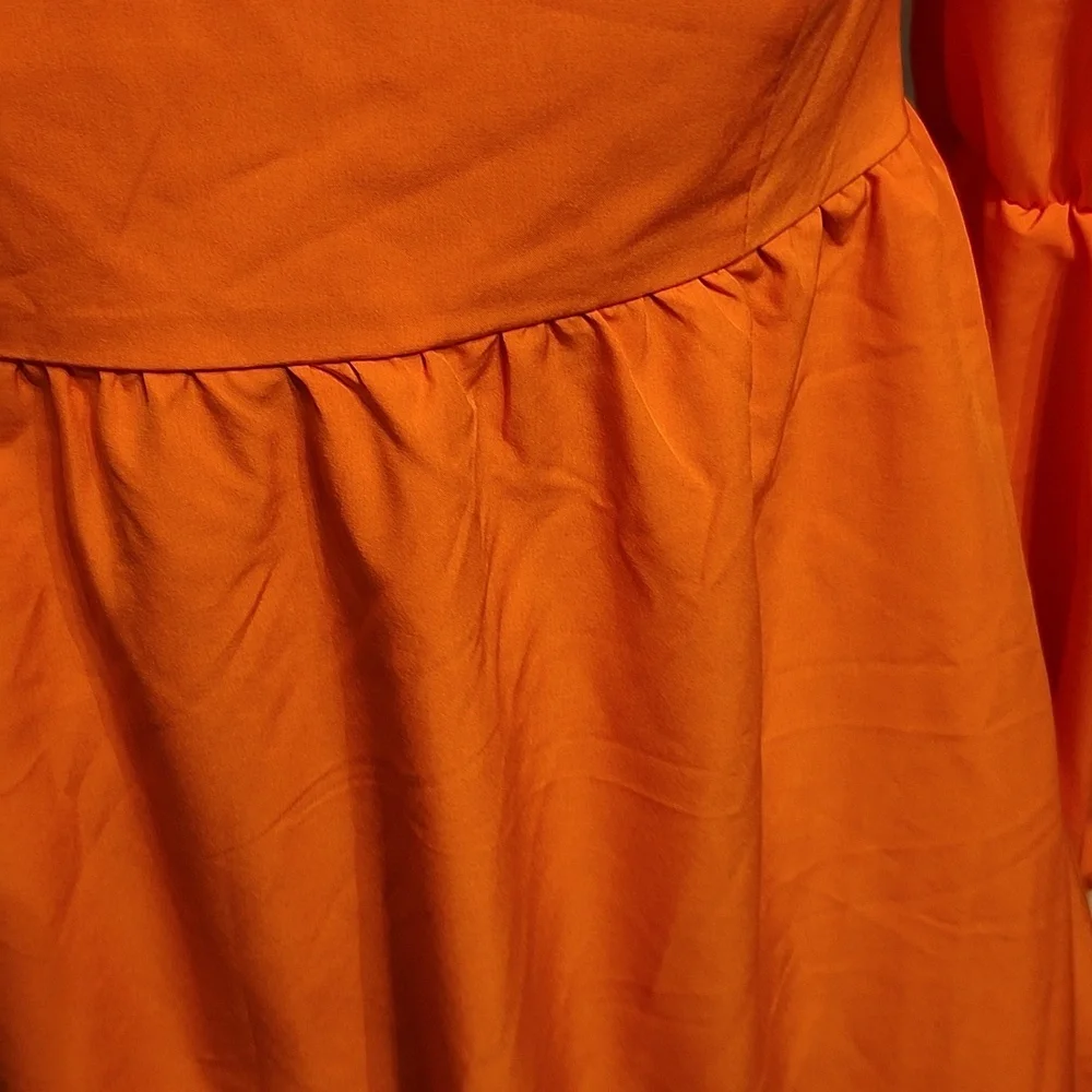 Exlura NWT Boho Peasant Dress Coral Like Color Sz. Small - Picture 7 of 15